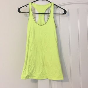 Lululemon Tank in Highlighter Yellow